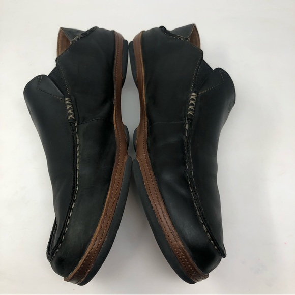 OluKai Men’s Moloa Black Slip On Loafers - Picture 4 of 10